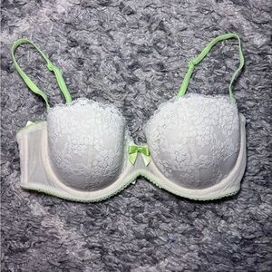 Aerie Balconette Bra Underwire Size 34C Green Lace Audrey